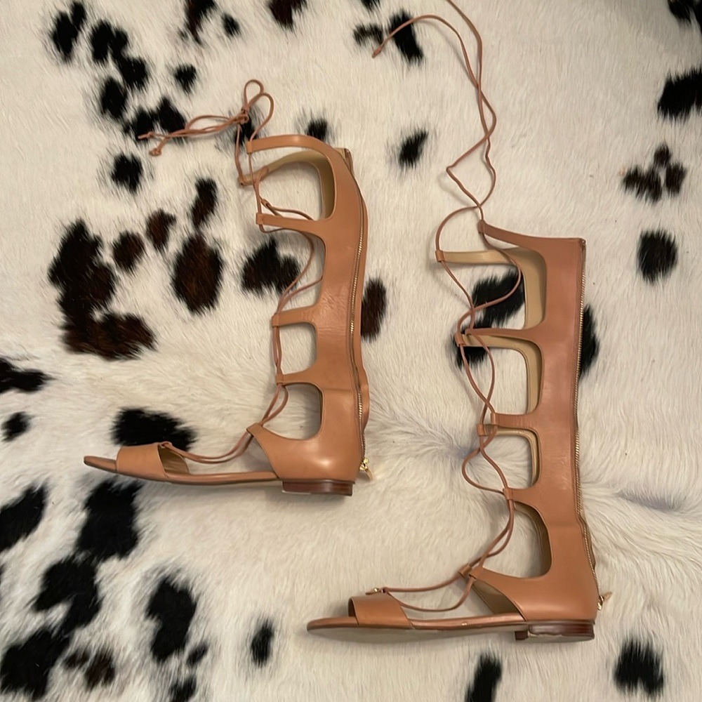Michael Kors gladiator leather sandals in size 10